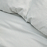 Christy blue ticking stripe bedding image