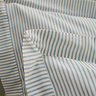 Christy blue ticking stripe bedding image
