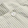Christy ticking stripe green duvet cover set image