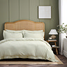 Christy ticking stripe green duvet cover set image