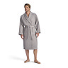 christy waffle dove grey bathrobe image