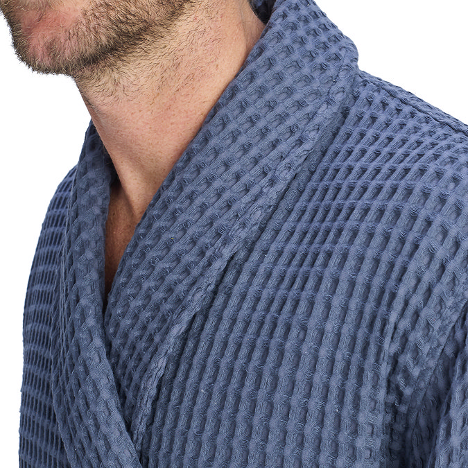 Christy Waffle Navy bathrobe image