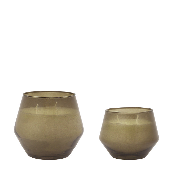 Glass Candle Green