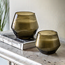 Glass Candle Green