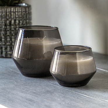 cicero Glass Filled Candle Pair