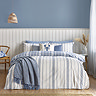Harbour Stripe blue on bed image 1