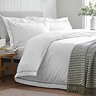 Lattice lace duvet cover set on bed image 1