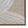 Clayre Line Art in Frame Canvas Brown and White