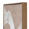 Clayre Line Art in Frame Canvas Brown and White