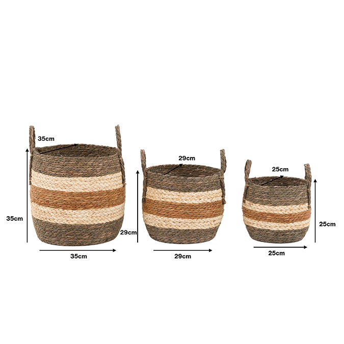Cleo baskets dimensions