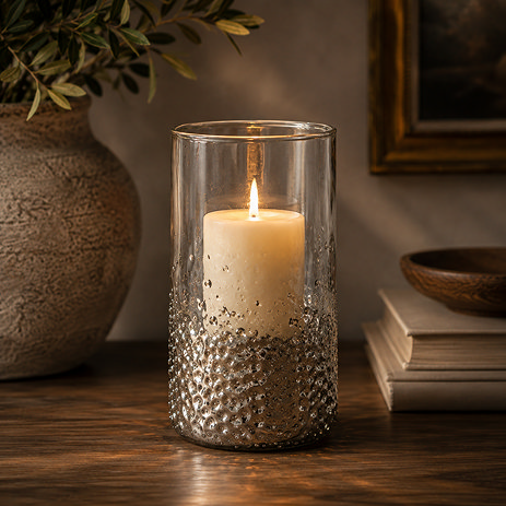 Clio glass tealight holder