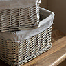 Cody set of 3 square lined baskets
