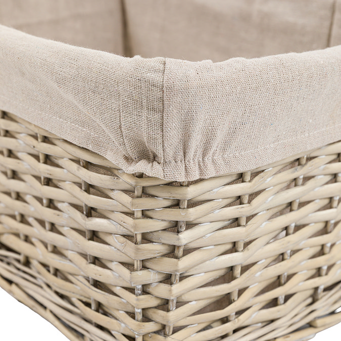 Cody set of 3 square lined baskets