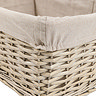 Cody set of 3 square lined baskets