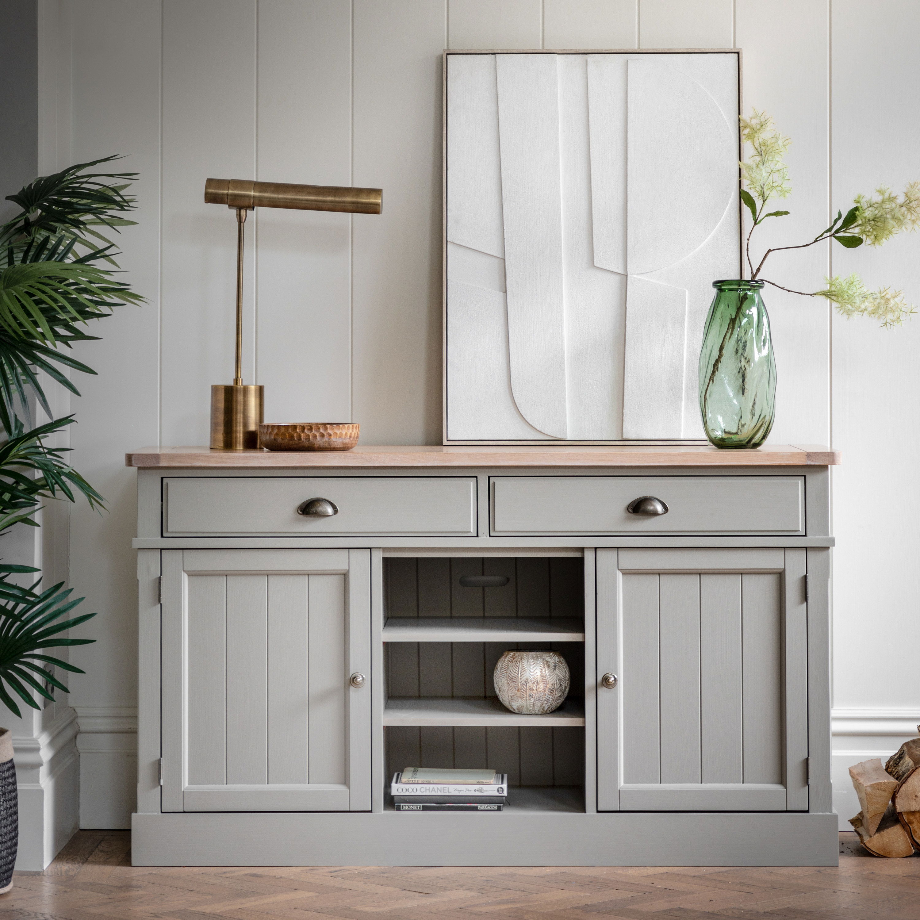 Coniston Large Painted Wood Sideboard - Prairie