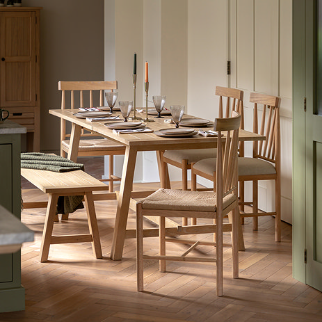 Coniston Extendable dining table natural