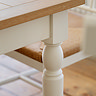 Coniston Rectangular extendable dining table in white