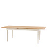 Coniston Rectangular extendable dining table in white