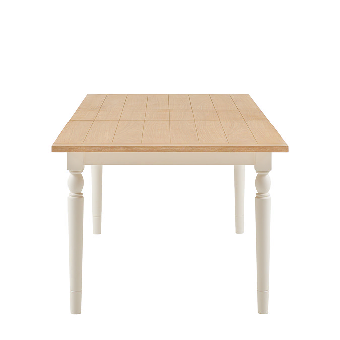 Coniston Rectangular extendable dining table in white