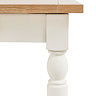 Coniston Rectangular extendable dining table in white