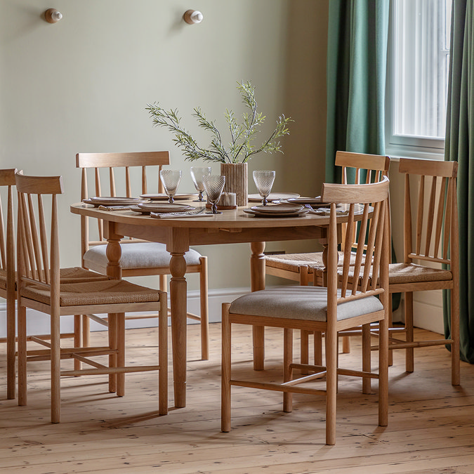 Coniston Round Extending Dining Table Natural