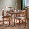 Coniston round extending dining table natural