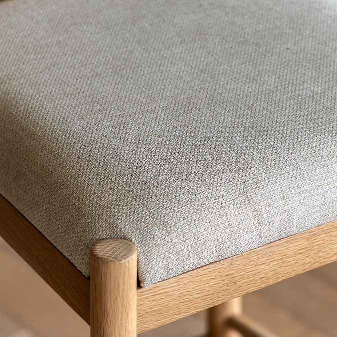 Coniston Upholstered Bar Stool pair natural
