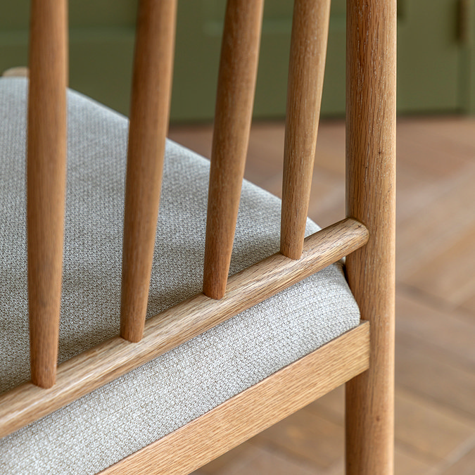 Coniston Upholstered Bar Stool pair natural