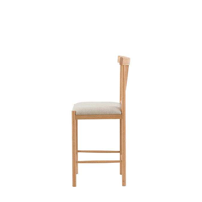 Coniston Upholstered Bar Stool pair natural