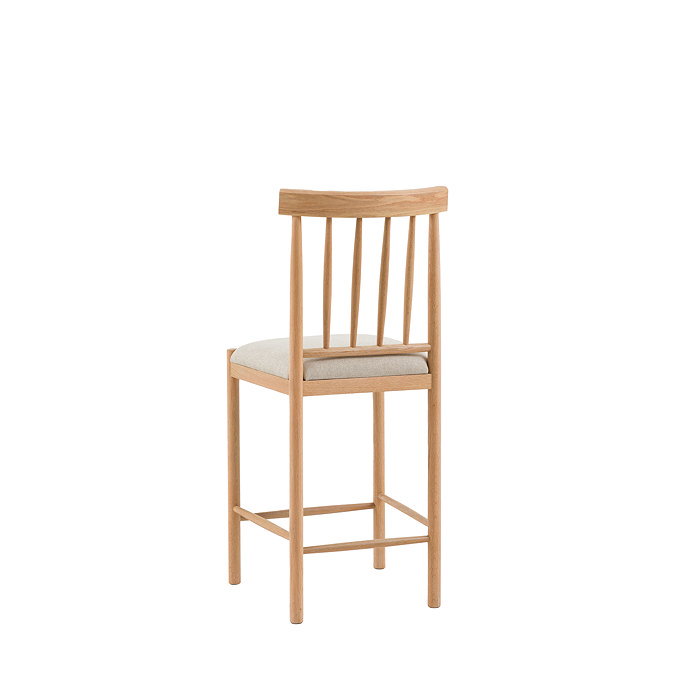 Coniston Upholstered Bar Stool pair natural