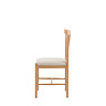 Upholstered dining chair pair