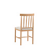 Upholstered dining chair pair