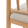 Upholstered dining chair pair