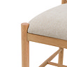 Upholstered dining chair pair