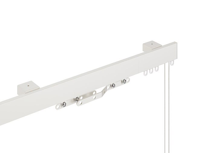 Contour Corded Track White Angled