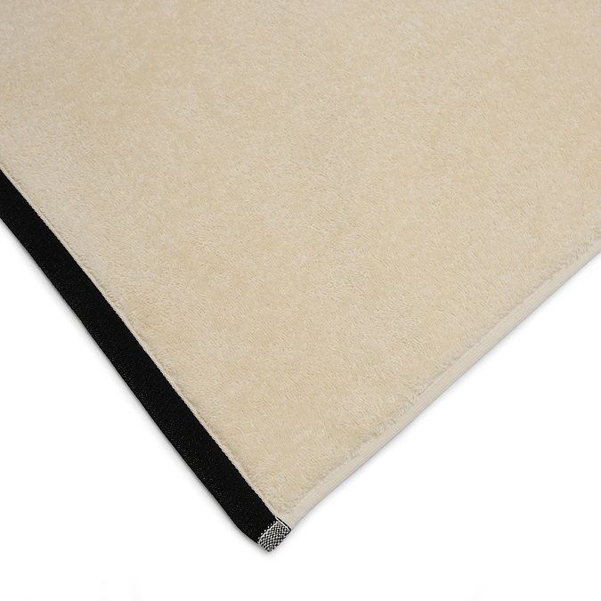 Contrast border with black trim towel  image 