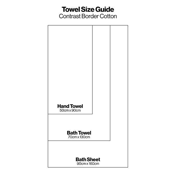 Contrast Border Towel Guide