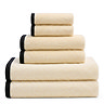 contrast border pile 6 towels