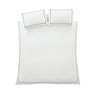 Contrast trim duvet cover set in white and black product image 6