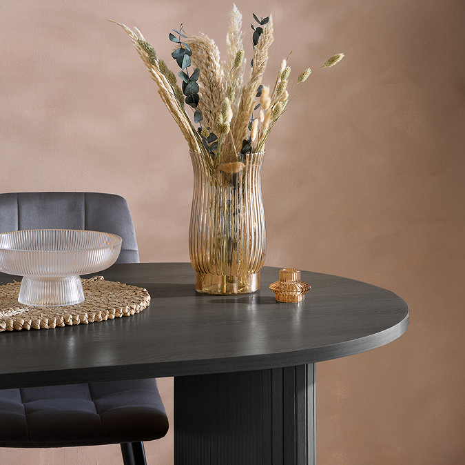 Copenhagen Oval Black dining Table