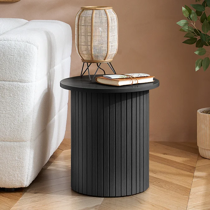 Copenhagen Wooden Side Table - Walnut 5