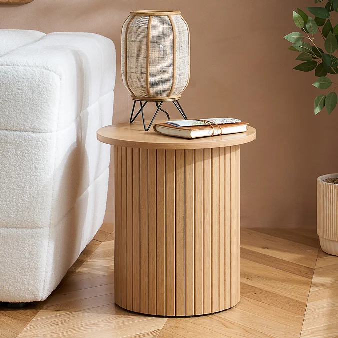 Copenhagen Wooden Side Table - Walnut 4