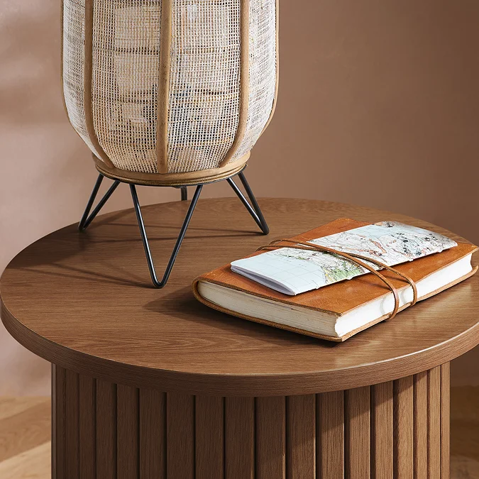 Copenhagen Wooden Side Table - Walnut 2