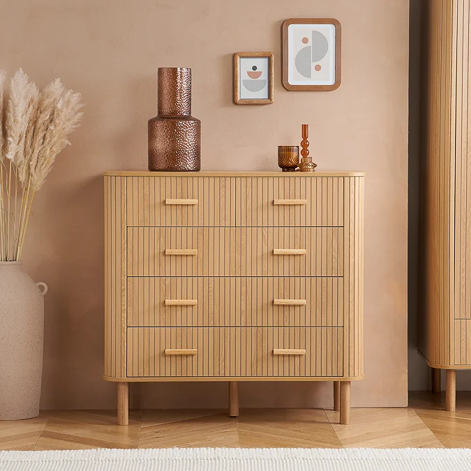 Copenhagen Wooden 5 Drawer Chest