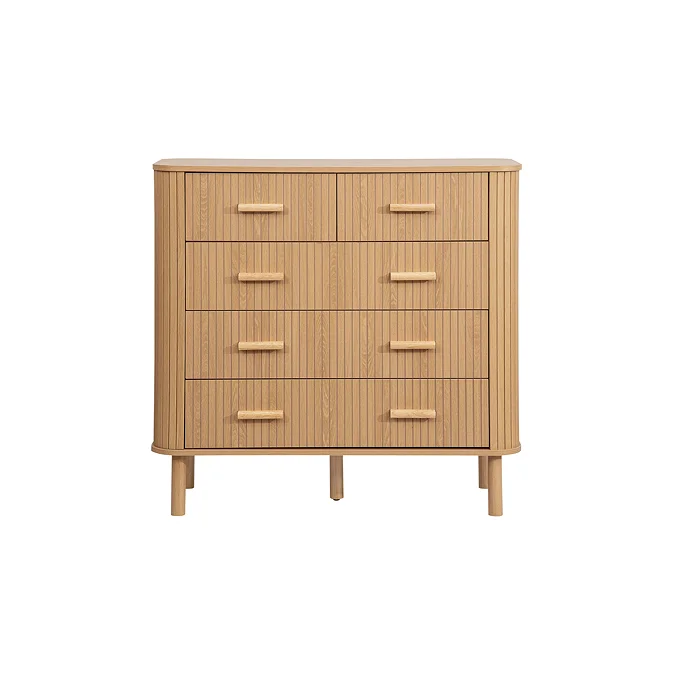 Copenhagen Wooden 5 Drawer Chest 3