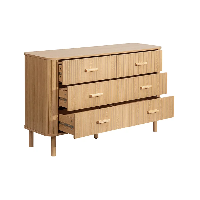 Copenhagen Wooden 6 Drawer Chest  2