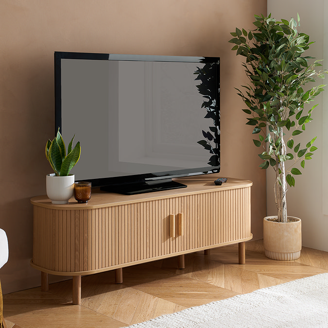 Copenhagen Wooden TV Stand - Oak main image