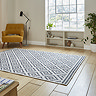 Coral Grey rug on floor image 1