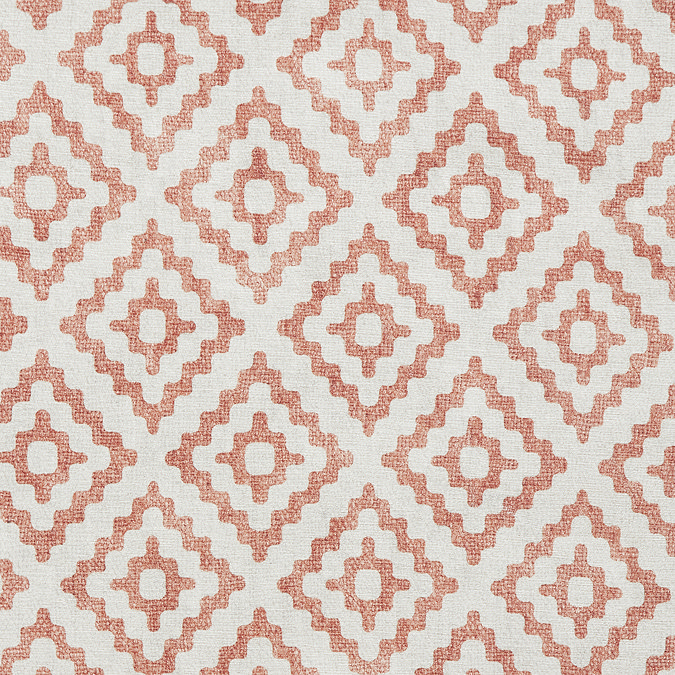 Coral orange rug close up image 6