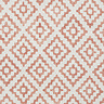 Coral orange rug close up image 6